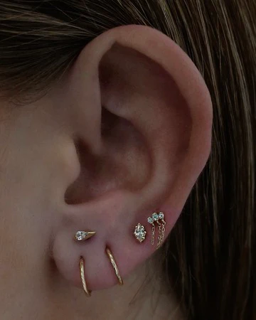 14k Waterfalls Stud - Image 4
