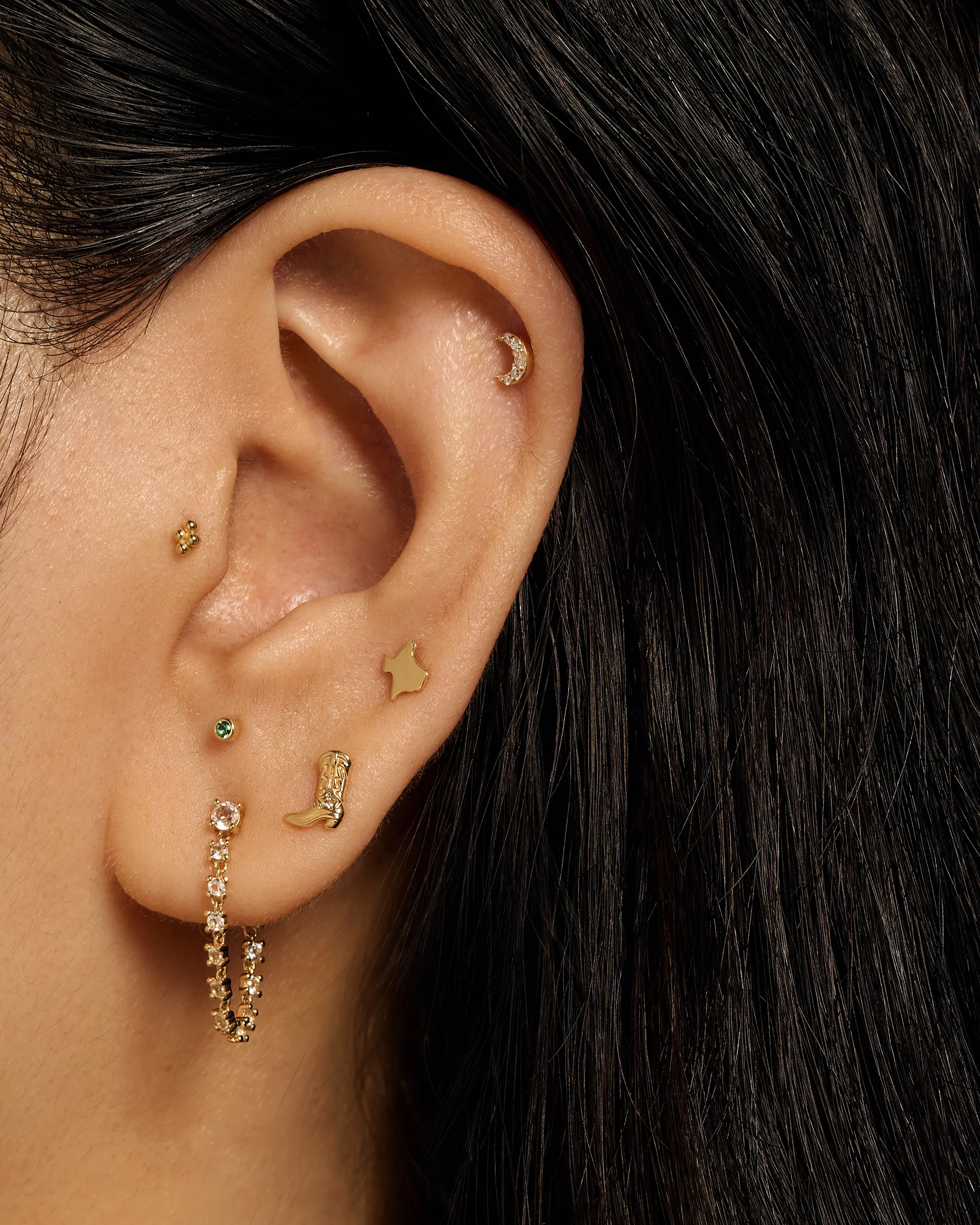 14k Cowboy Boot Stud - Image 2