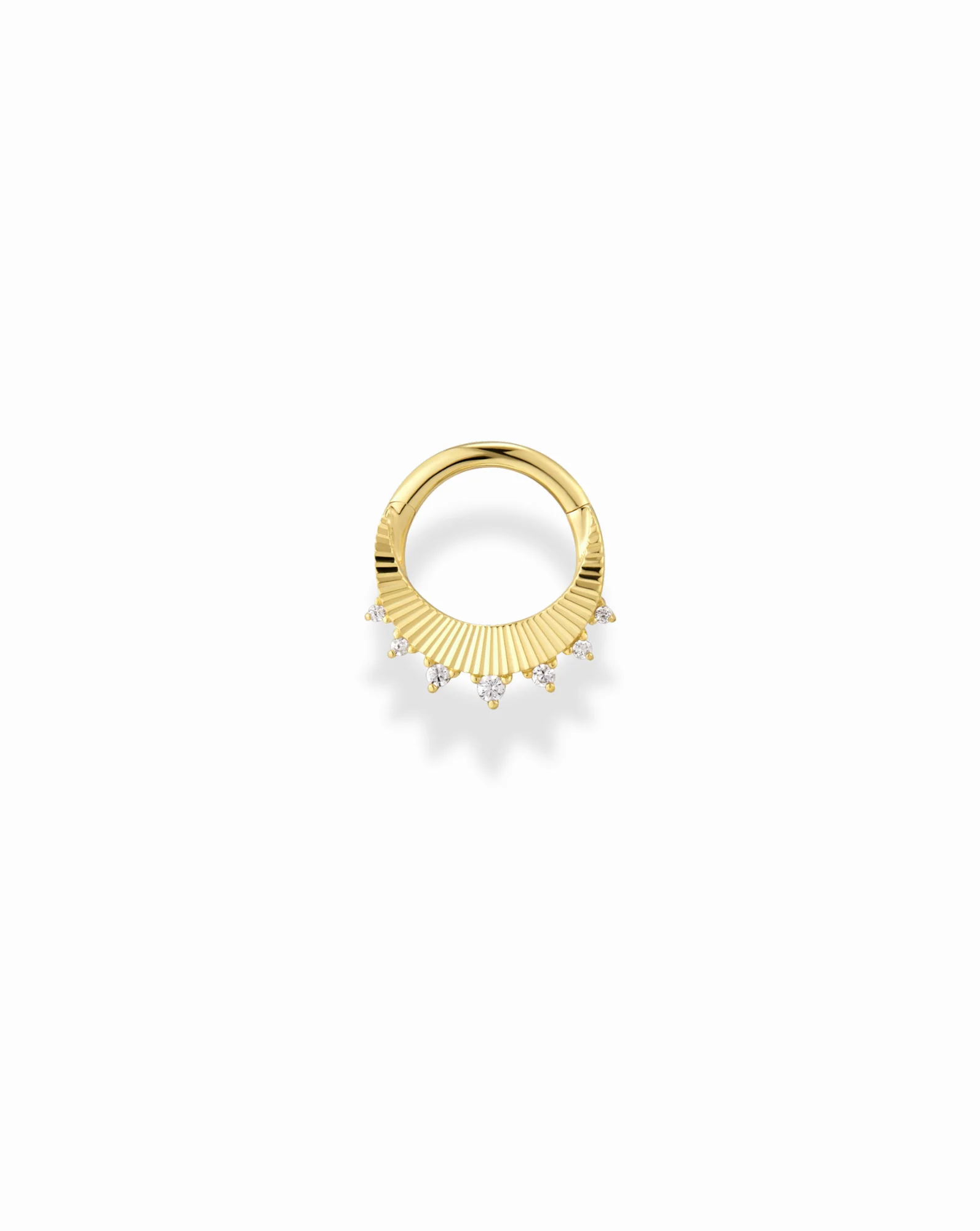 14k Here Comes the Sun Hoop