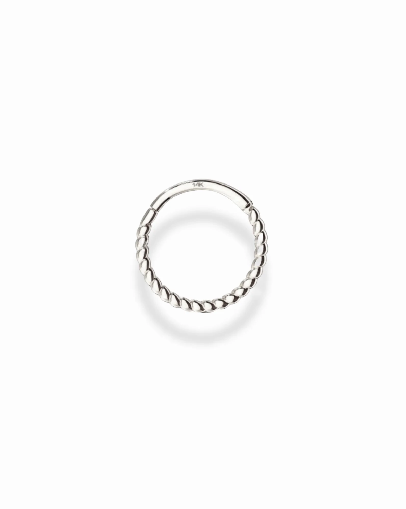14k Lasso Hoop