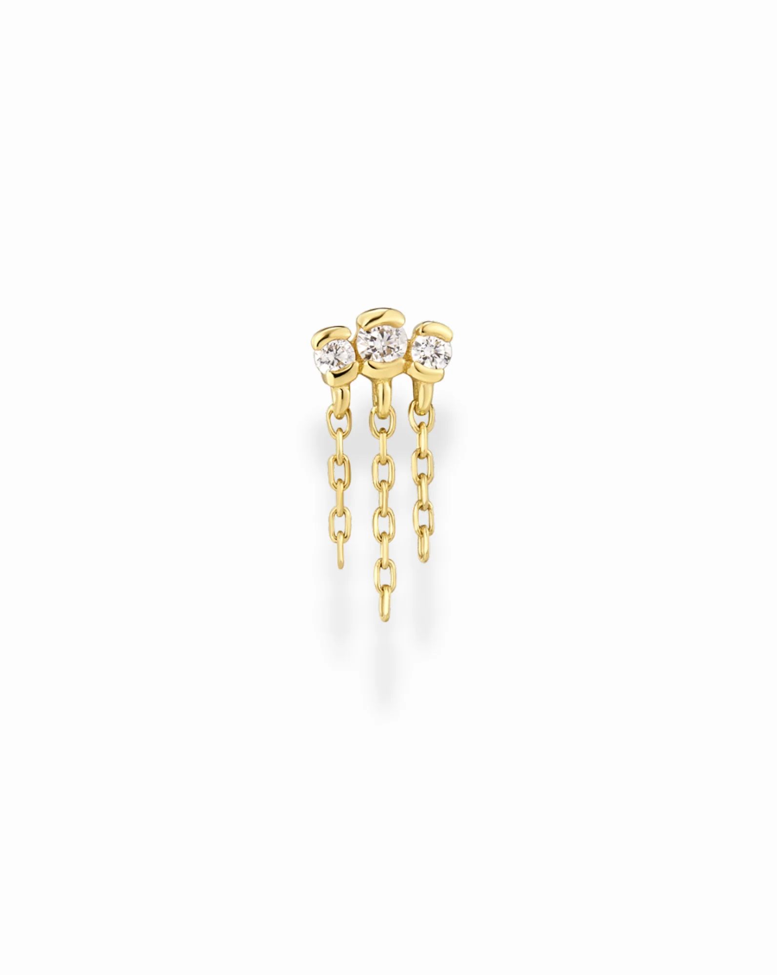 14k Waterfalls Stud