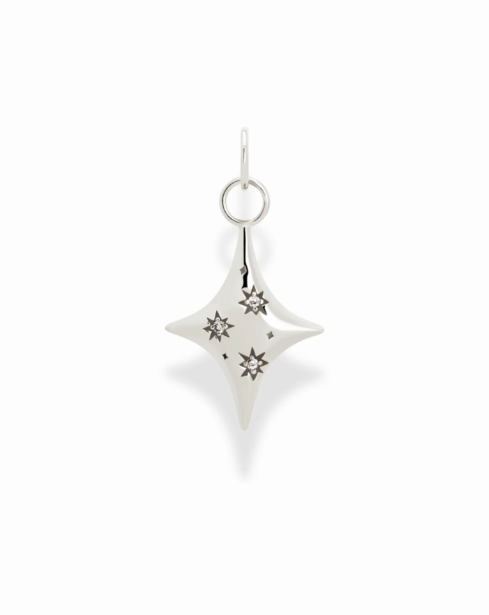 Celeste Puffy Star Charm