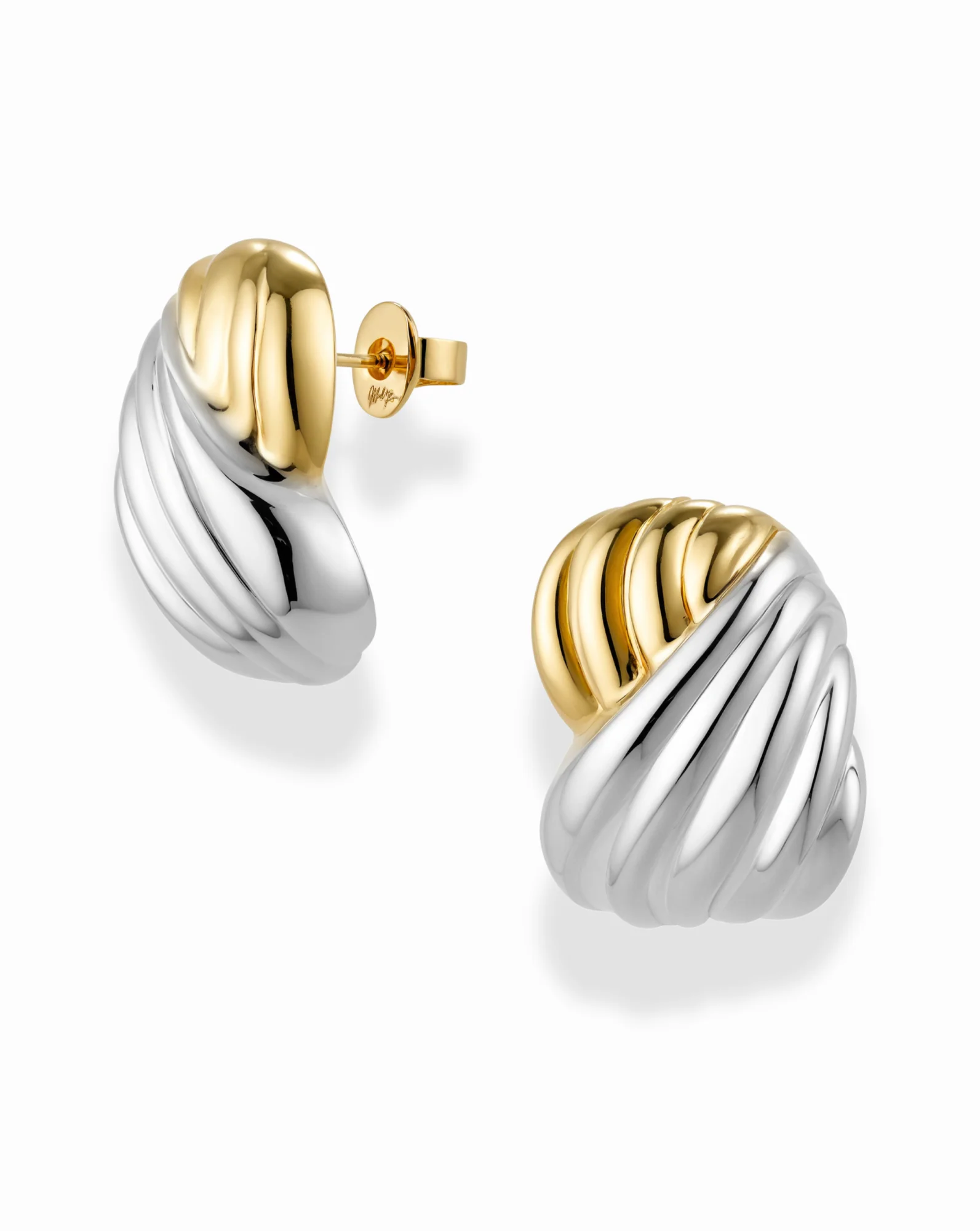 Cleo Two-Toned Statement Studs