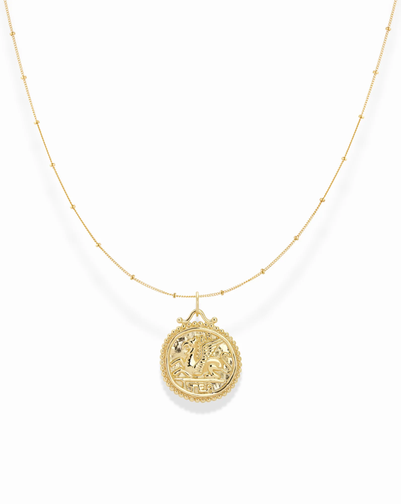 Elsa Coin Pendant Necklace