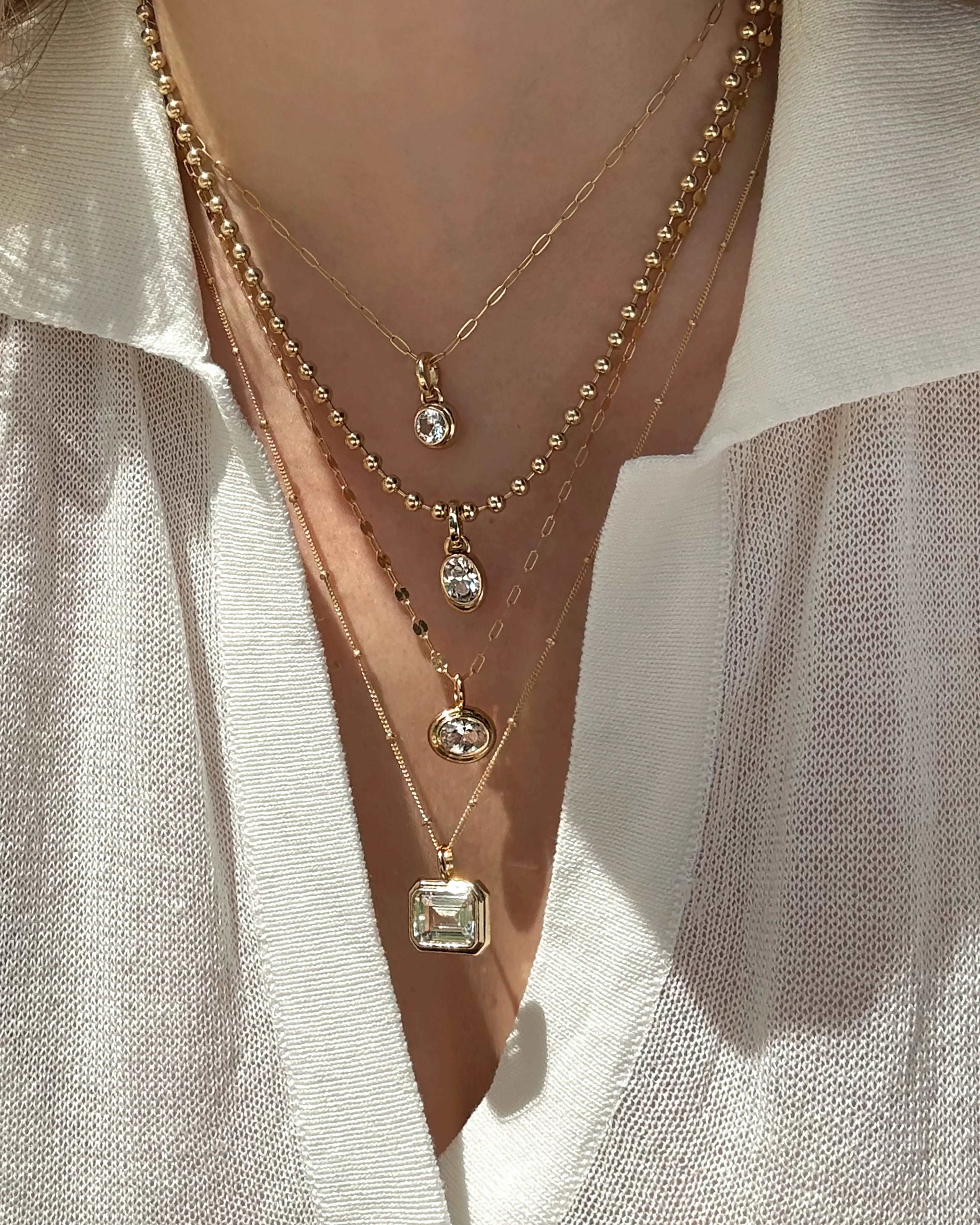Elsie Sapphire Bezel Charm - Image 2