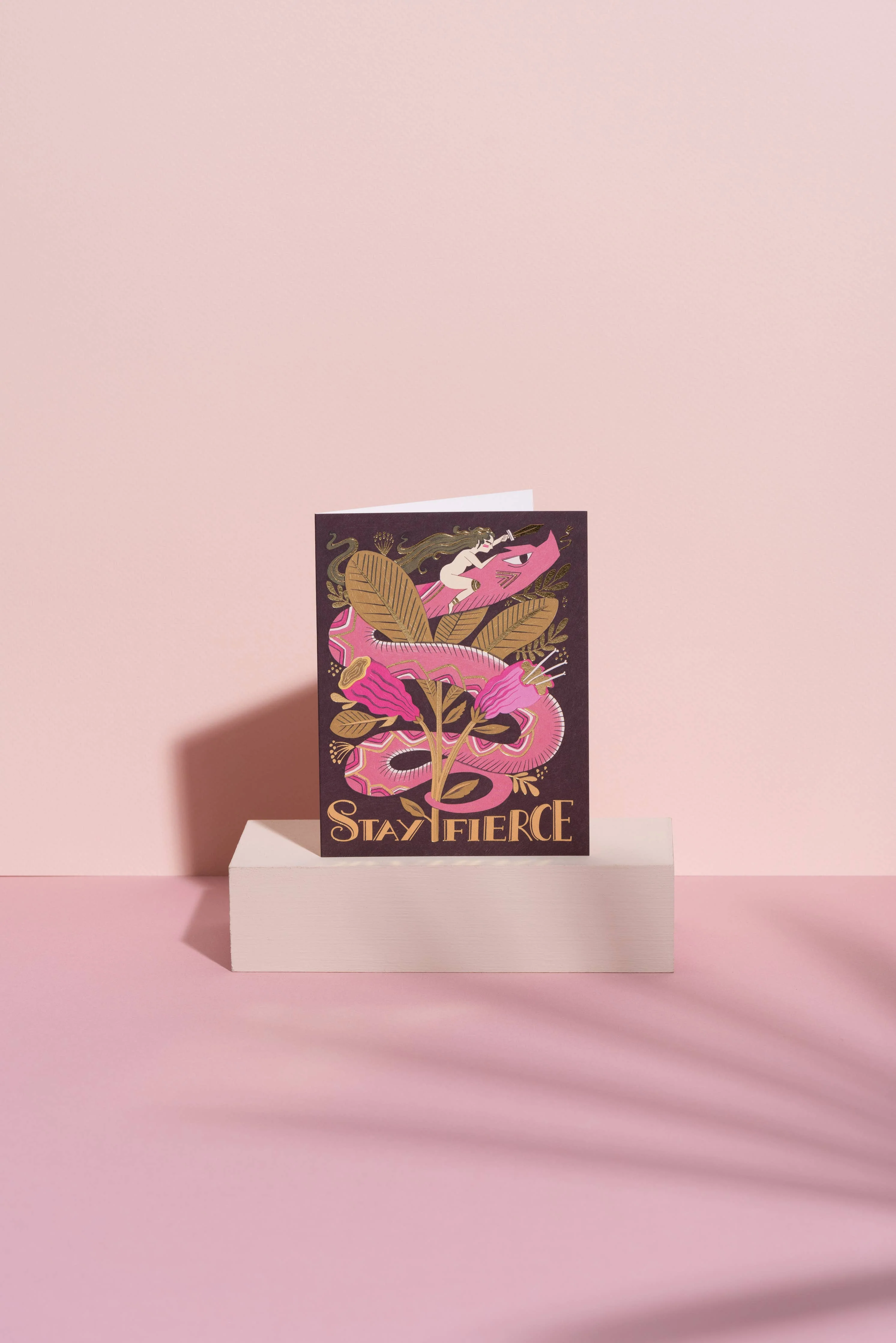 Fierce Snake friendship greeting card - Image 3