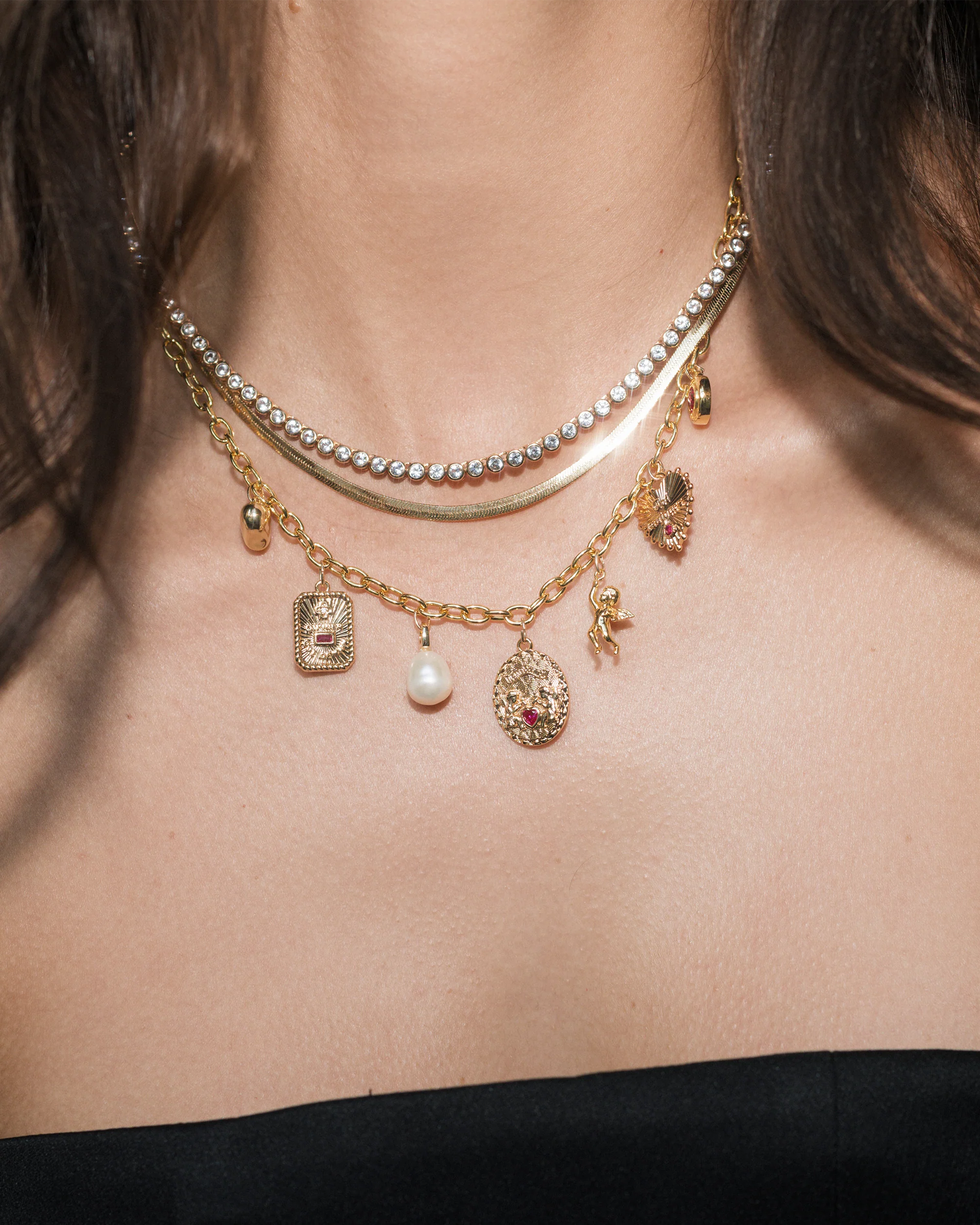 Florence Herringbone Necklace - Image 4