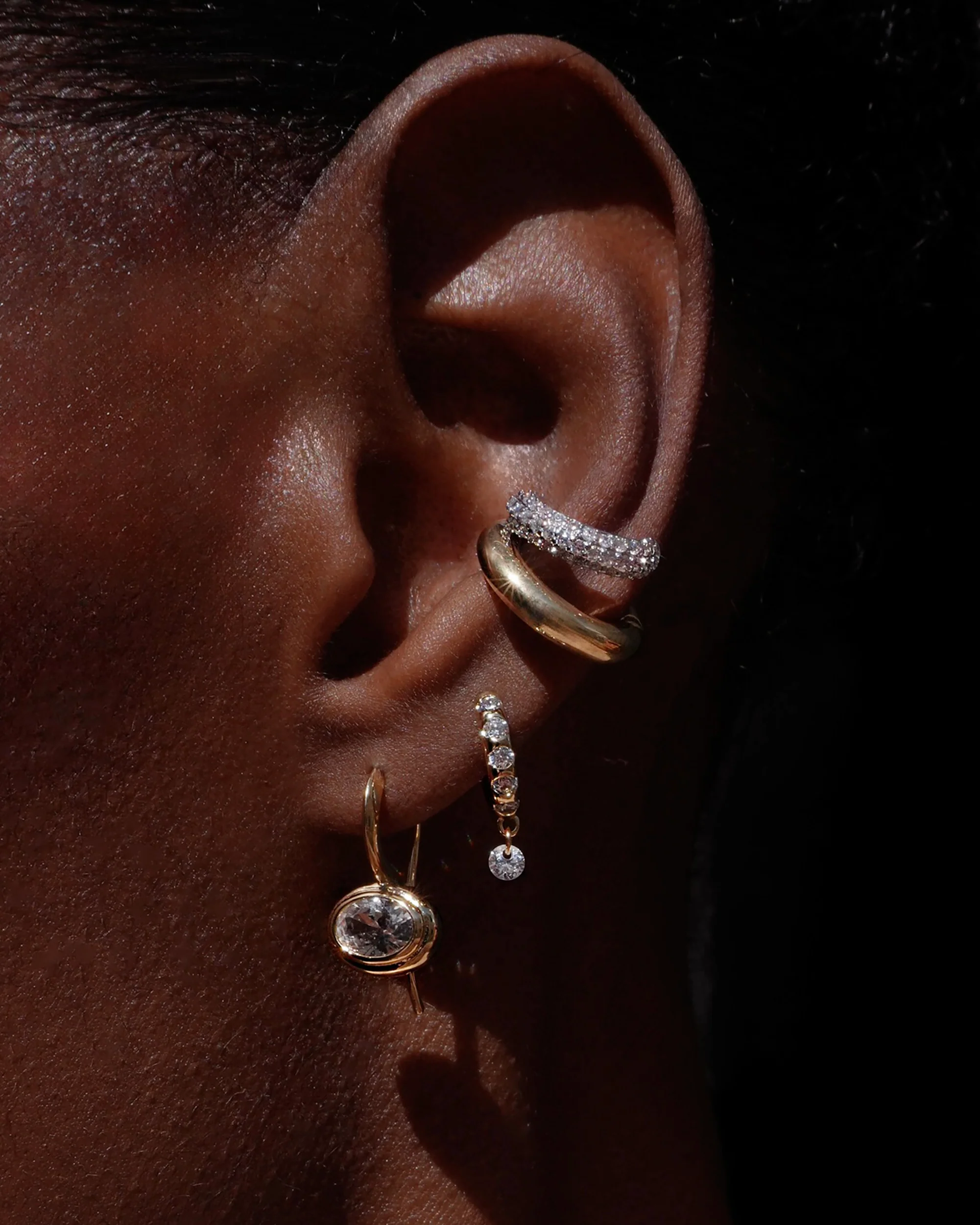 Freya Floating Hoops - Image 2