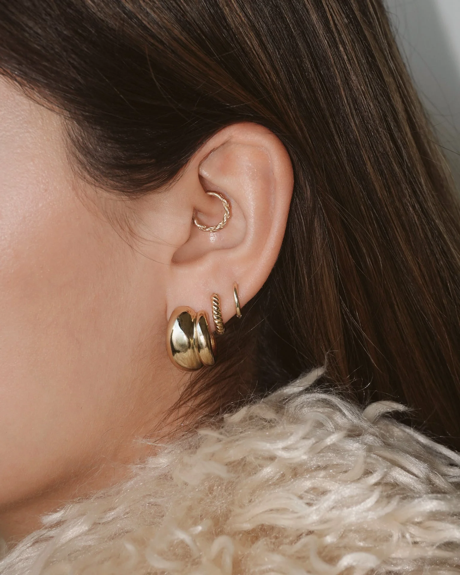 Grande Sofie Volume Hoops - Image 2