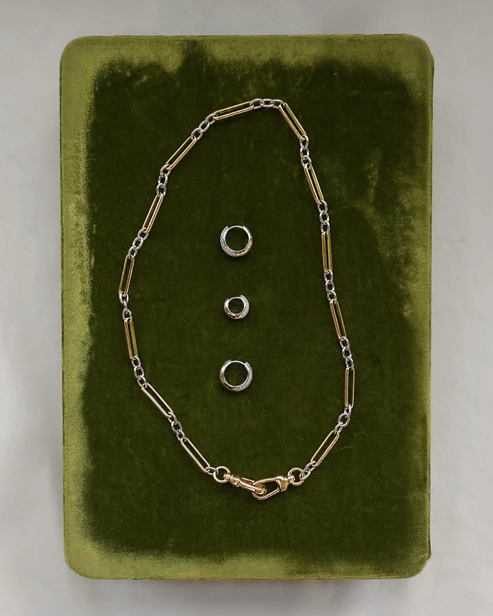 Petite Corey Pave Hoops - Image 2
