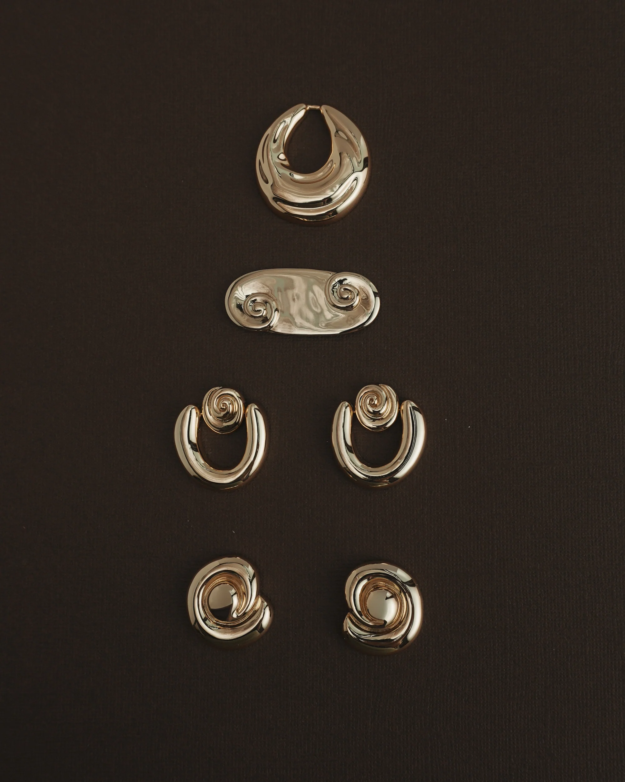 Milley Spiral Statement Studs - Image 5