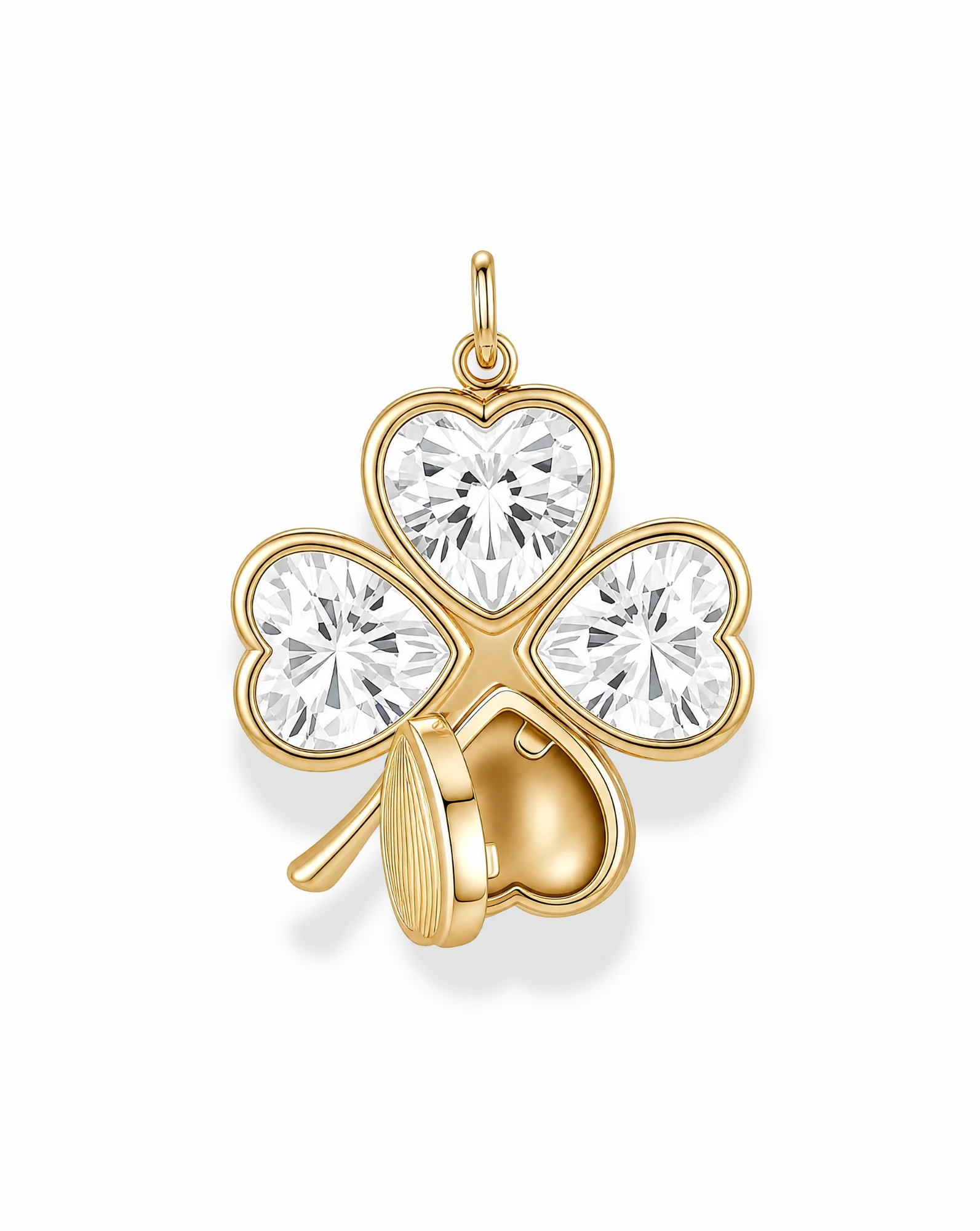 Perry Four-Leaf Clover Locket Charm - Image 2