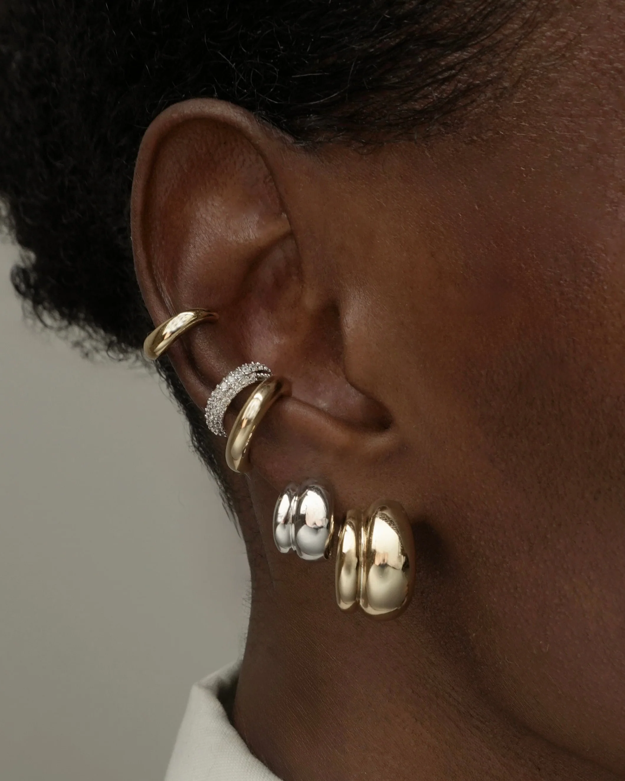 Petite Sofie Volume Hoops - Image 2