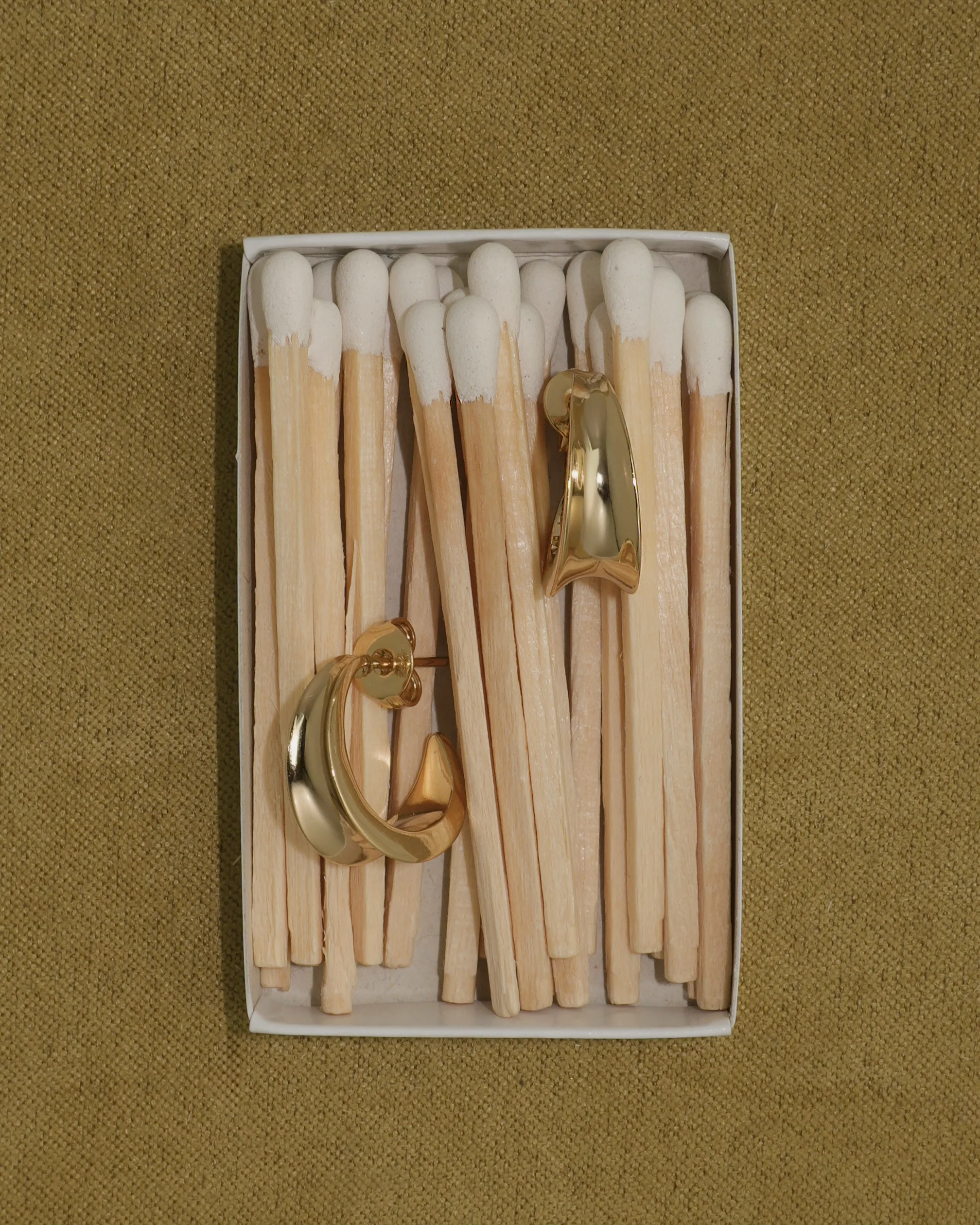 Petite Valen Tapered Hoops - Image 2