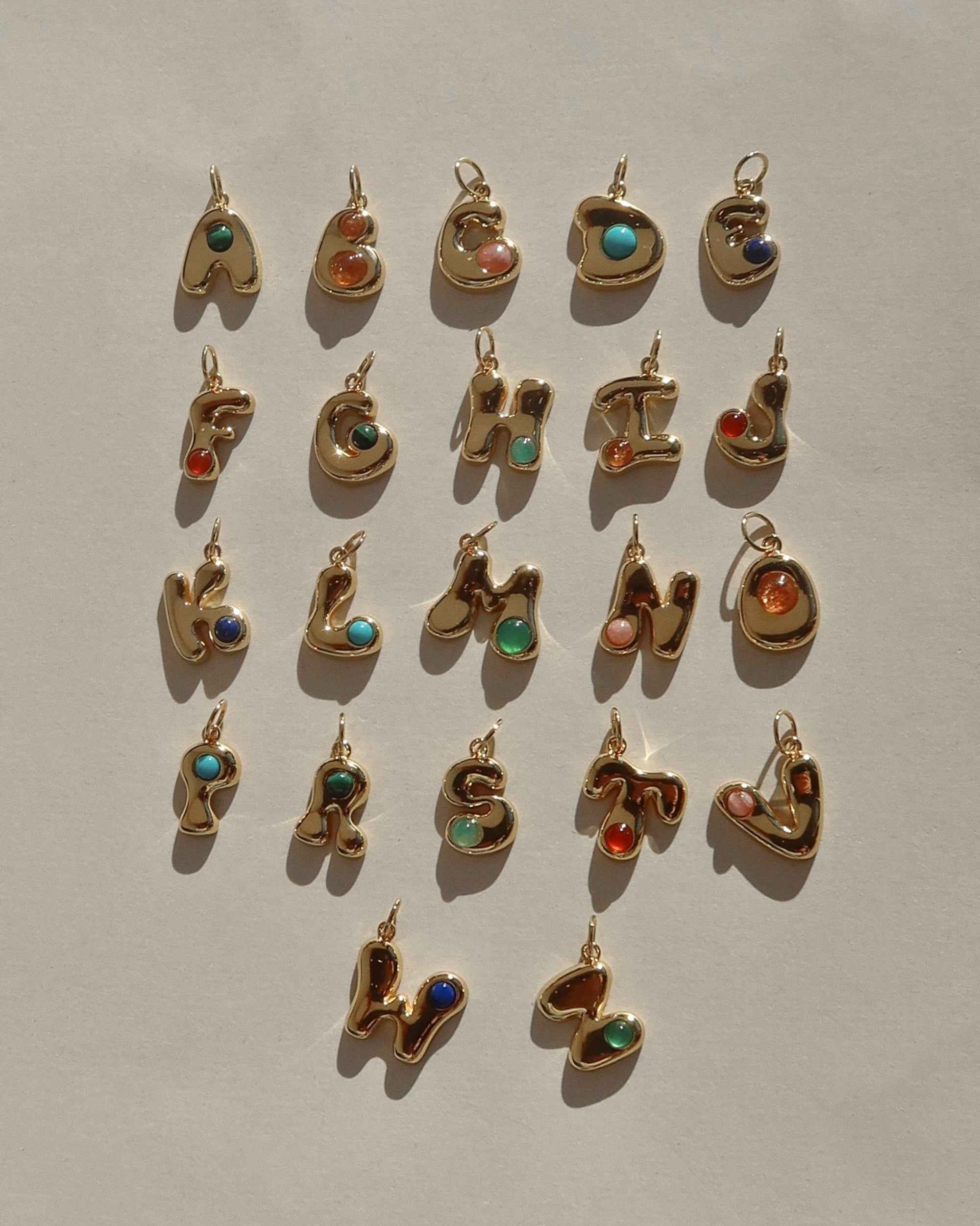 Thea Bubble Letter Charm - Image 2